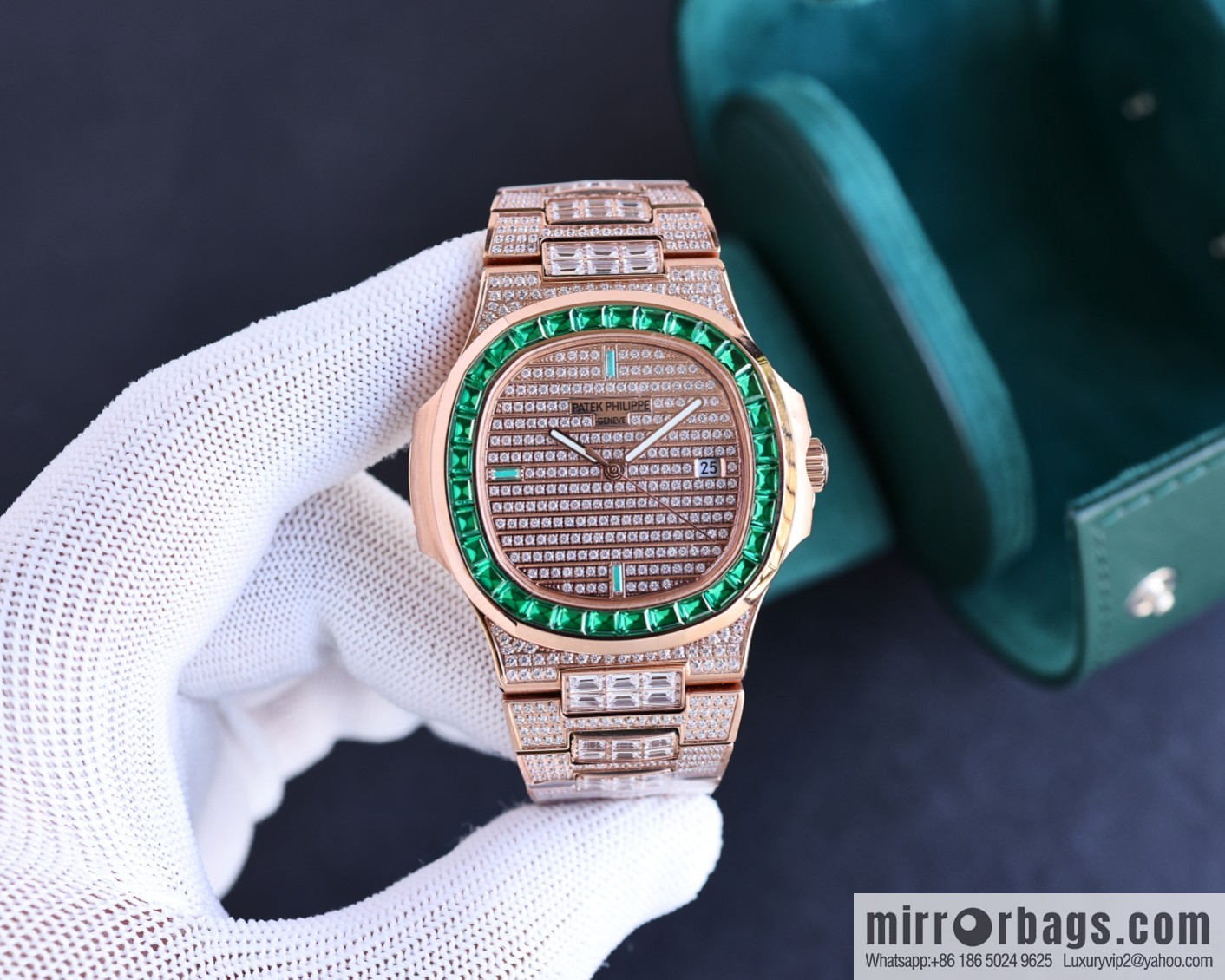PP Patek. Philippe Nautilus Gypsy Edition New Customized Original 324 Movement Watch