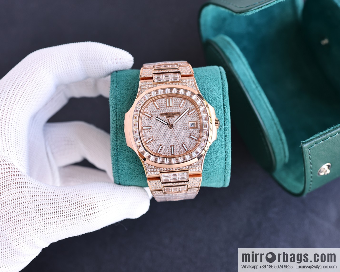PP Patek. Philippe Nautilus Gypsy Edition New Customized Original 324 Movement Watch