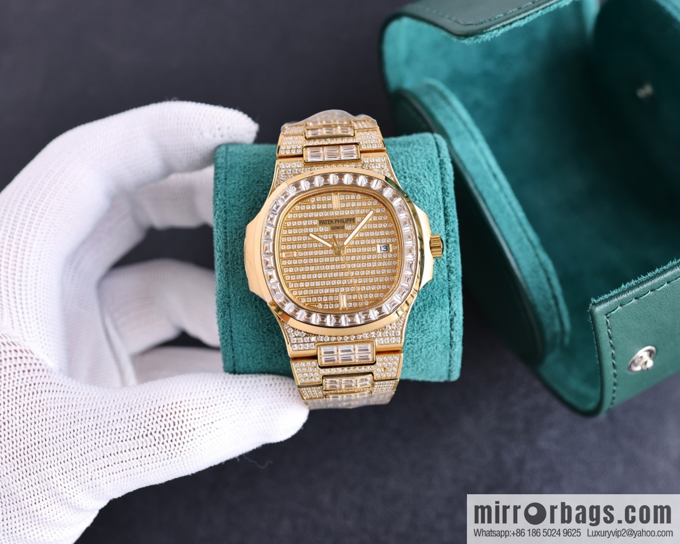 PP Patek. Philippe Nautilus Gypsy Edition New Customized Original 324 Movement Watch