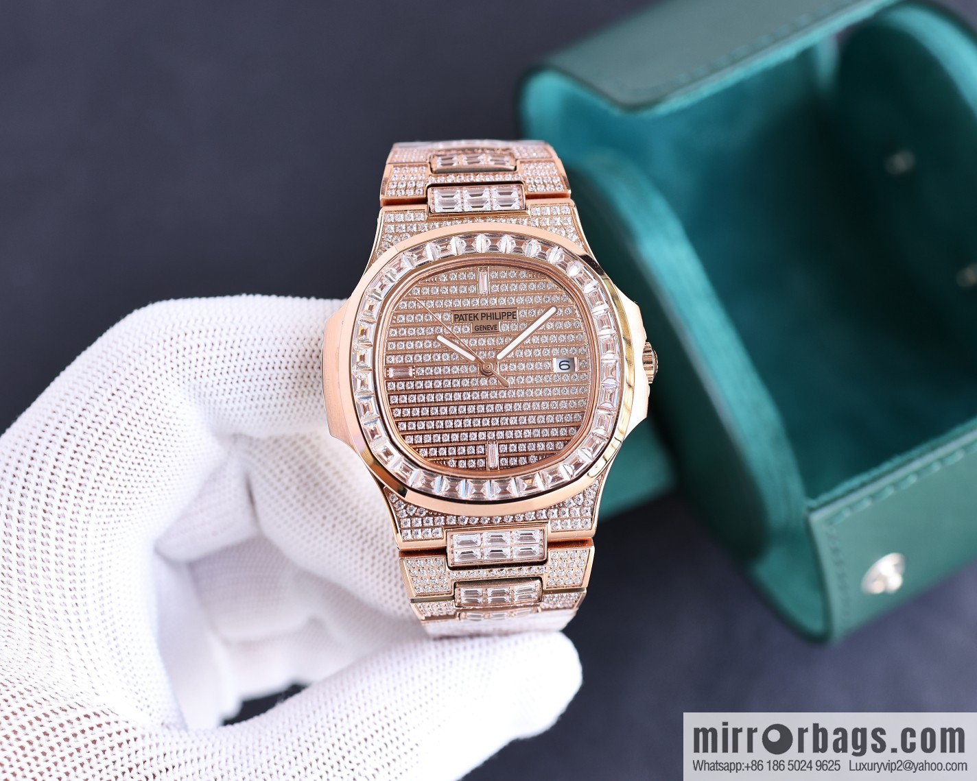 PP Patek. Philippe Nautilus Gypsy Edition New Customized Original 324 Movement Watch