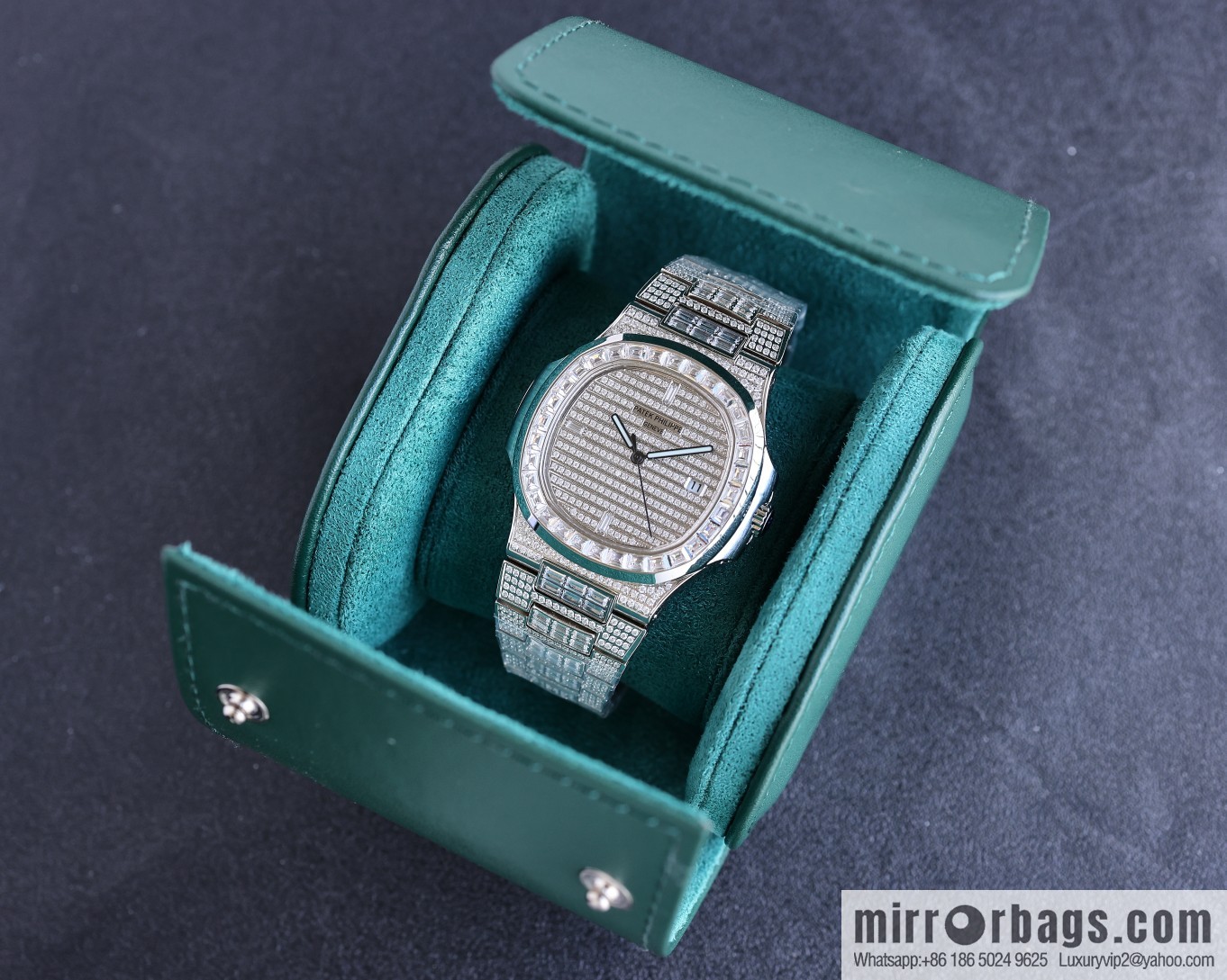 PP Patek. Philippe Nautilus Gypsy Edition Customized Original 324 Movement Watch