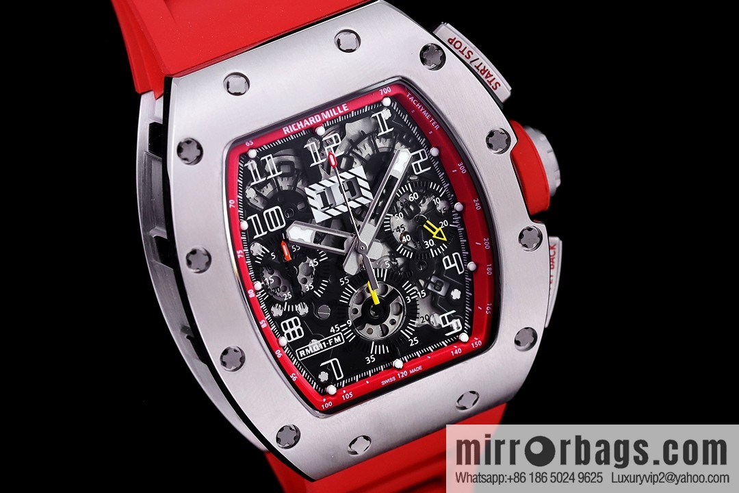 Z Factory Richard Mill RM11-FM Series RM 11-FM with 7750 Chronograph Mechanical Movement Fly Back Chronograph Automatic Watch