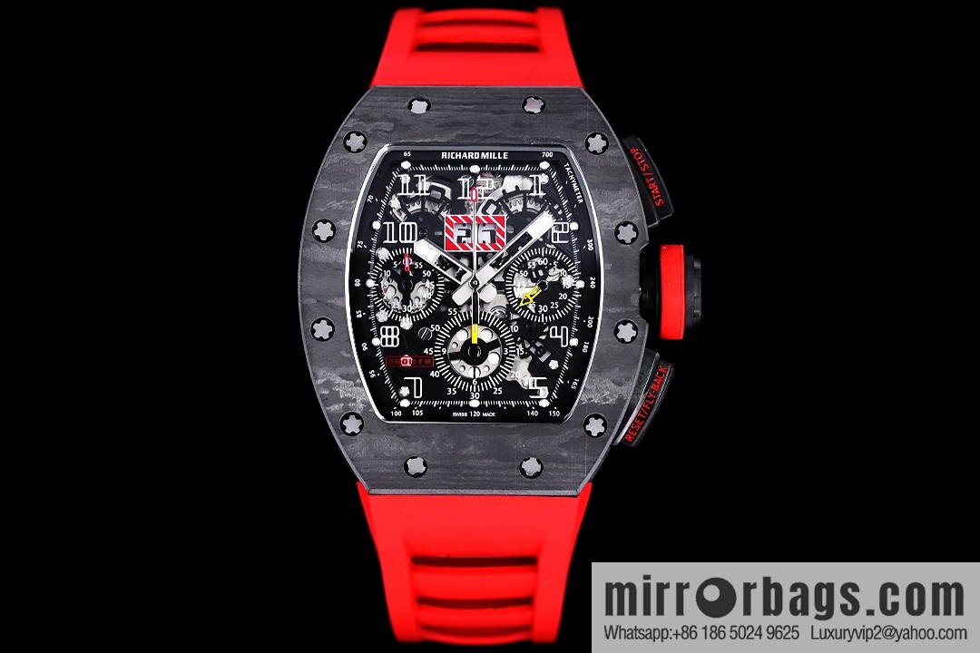 Z Factory Richard Mill RM11-FM Series RM 11-FM with 7750 Chronograph Mechanical Movement Fly Back Chronograph Automatic Watch