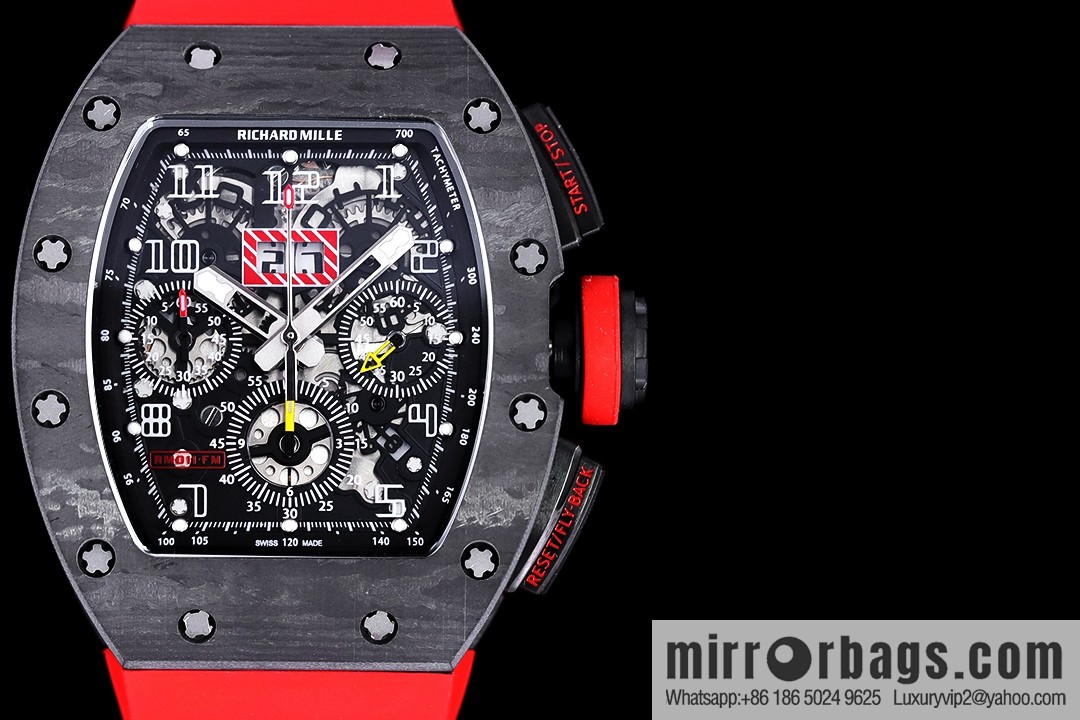 Z Factory Richard Mill RM11-FM Series RM 11-FM with 7750 Chronograph Mechanical Movement Fly Back Chronograph Automatic Watch