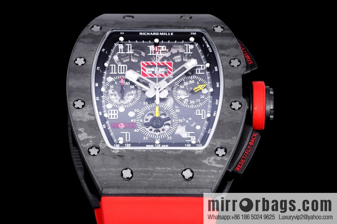 Z Factory Richard Mill RM11-FM Series RM 11-FM with 7750 Chronograph Mechanical Movement Fly Back Chronograph Automatic Watch