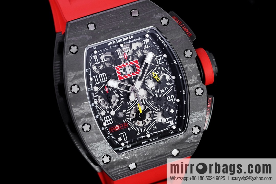 Z Factory Richard Mill RM11-FM Series RM 11-FM with 7750 Chronograph Mechanical Movement Fly Back Chronograph Automatic Watch