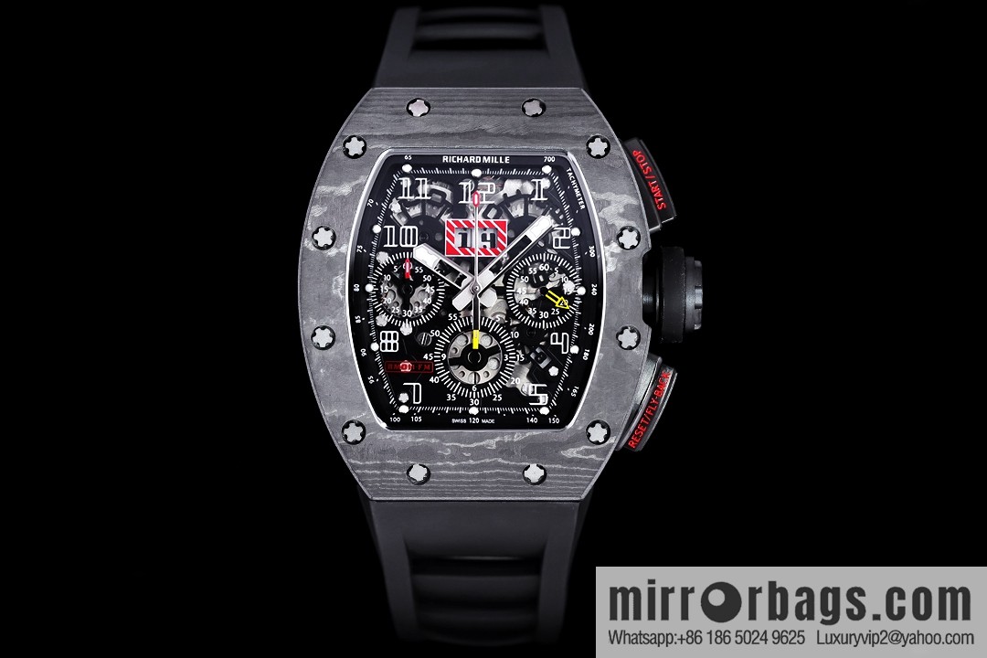 Z Factory Richard Mill RM11-FM Series RM 11-FM with 7750 Chronograph Mechanical Movement Fly Back Chronograph Automatic Watch