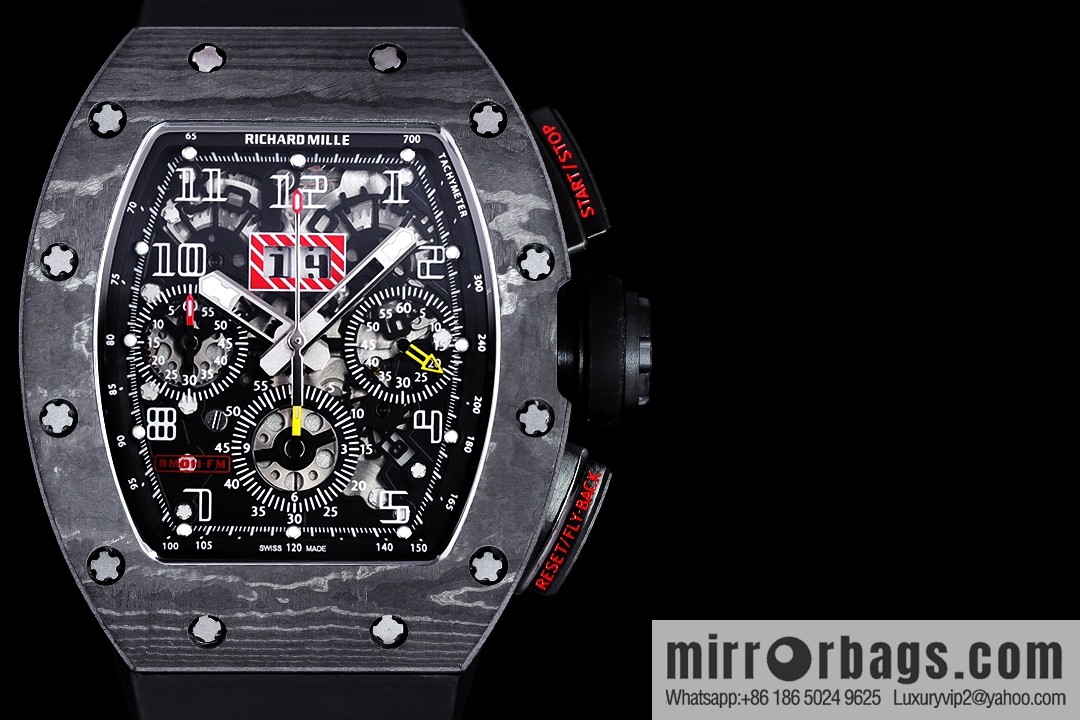 Z Factory Richard Mill RM11-FM Series RM 11-FM with 7750 Chronograph Mechanical Movement Fly Back Chronograph Automatic Watch