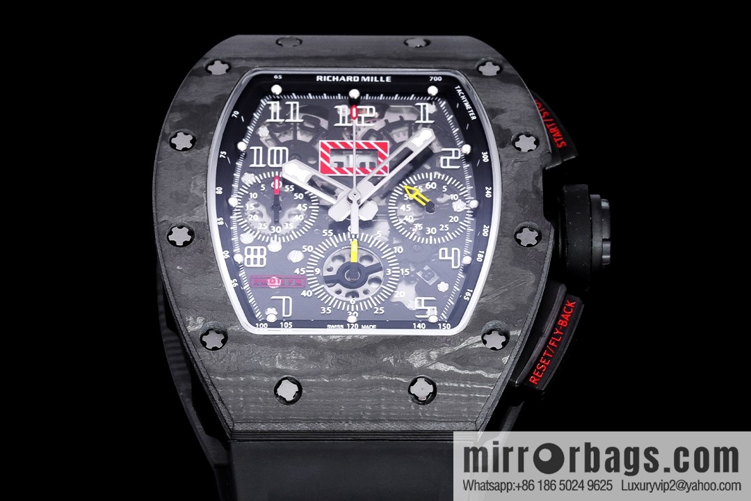 Z Factory Richard Mill RM11-FM Series RM 11-FM with 7750 Chronograph Mechanical Movement Fly Back Chronograph Automatic Watch