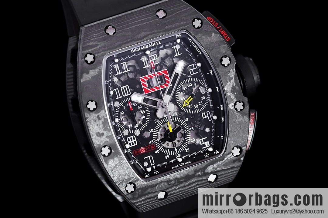 Z Factory Richard Mill RM11-FM Series RM 11-FM with 7750 Chronograph Mechanical Movement Fly Back Chronograph Automatic Watch
