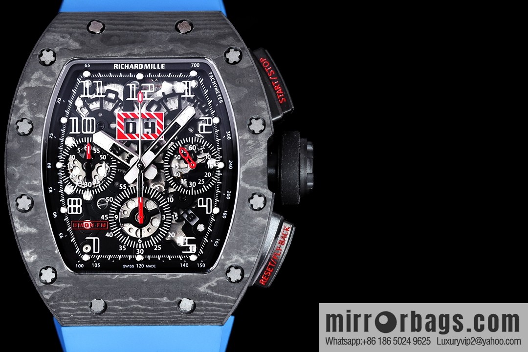 Z Factory Richard Mill RM11-FM Series RM 11-FM with 7750 Chronograph Mechanical Movement Fly Back Chronograph Automatic Watch