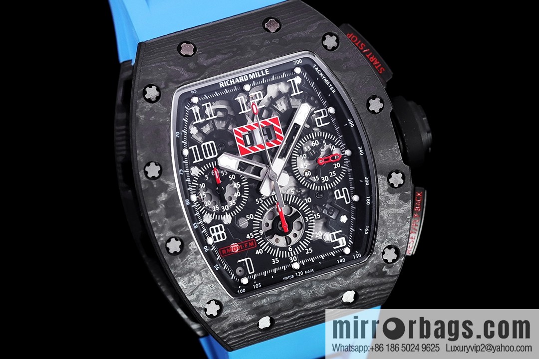 Z Factory Richard Mill RM11-FM Series RM 11-FM with 7750 Chronograph Mechanical Movement Fly Back Chronograph Automatic Watch