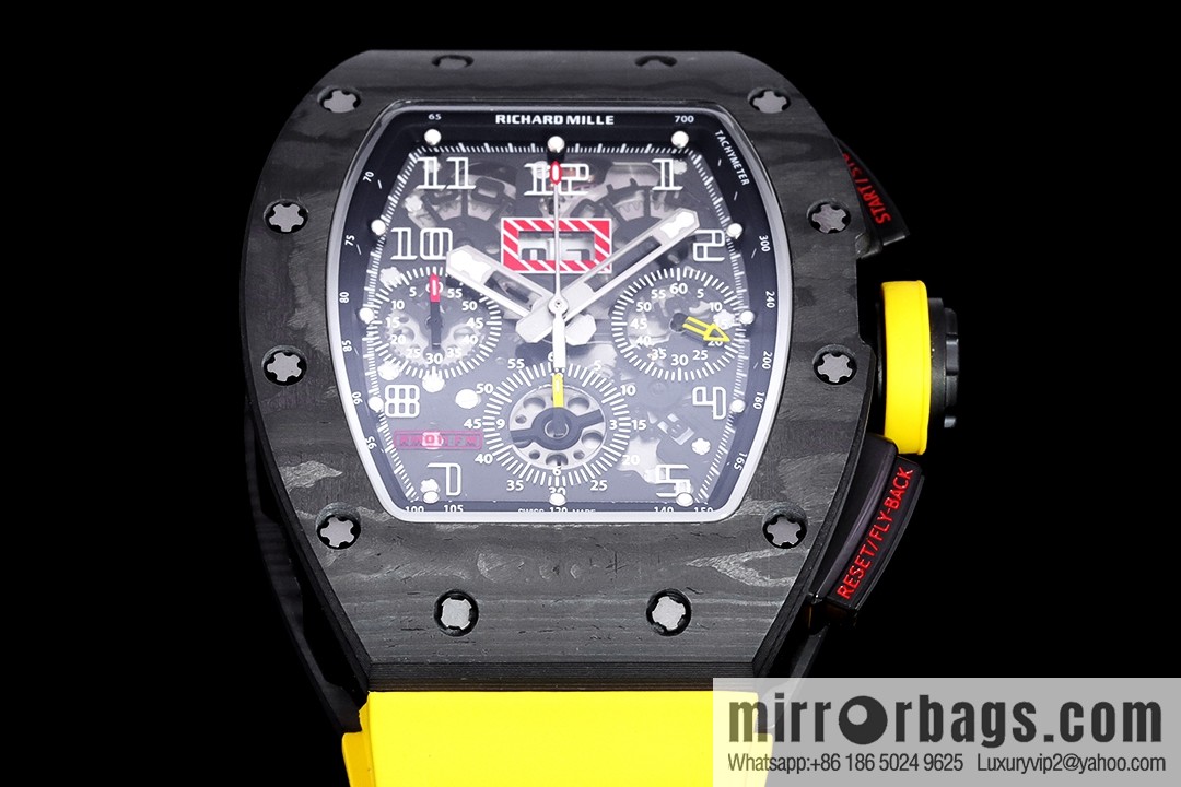 Z Factory Richard Mill RM11-FM Series RM 11-FM with 7750 Chronograph Mechanical Movement Fly Back Chronograph Automatic Watch