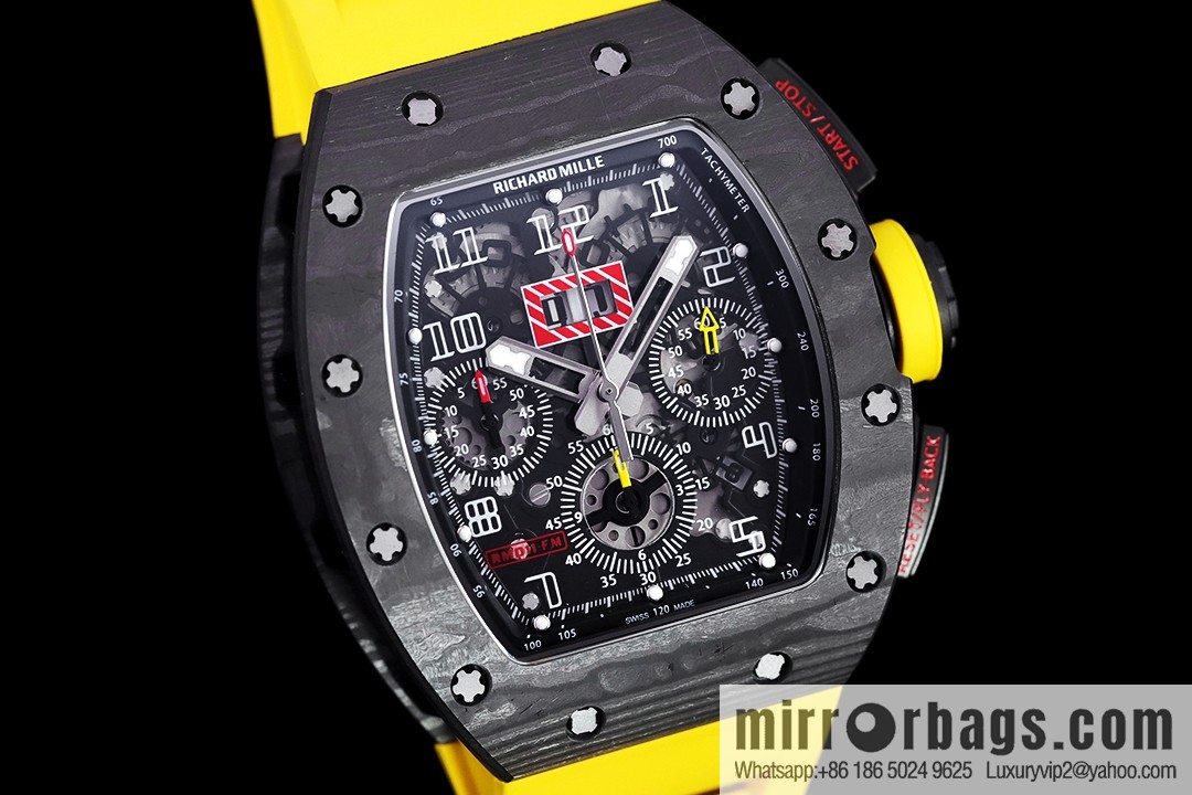 Z Factory Richard Mill RM11-FM Series RM 11-FM with 7750 Chronograph Mechanical Movement Fly Back Chronograph Automatic Watch