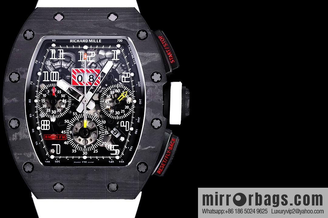 Z Factory Richard Mill RM11-FM Series RM 11-FM with 7750 Chronograph Mechanical Movement Fly Back Chronograph Automatic Watch