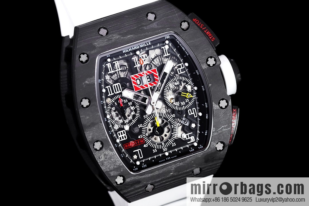 Z Factory Richard Mill RM11-FM Series RM 11-FM with 7750 Chronograph Mechanical Movement Fly Back Chronograph Automatic Watch