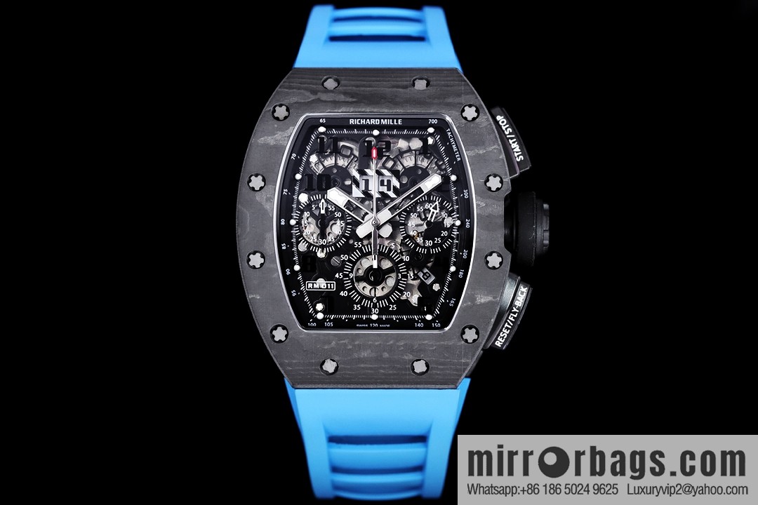 Z Factory Richard Mill RM11-FM Series RM 11-FM with 7750 Chronograph Mechanical Movement Fly Back Chronograph Automatic Watch