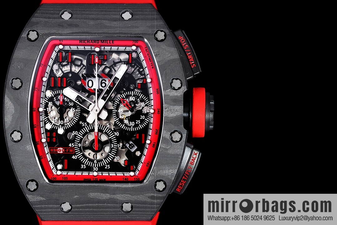 Z Factory Richard Mill RM11-FM Series RM 11-FM with 7750 Chronograph Mechanical Movement Fly Back Chronograph Automatic Watch