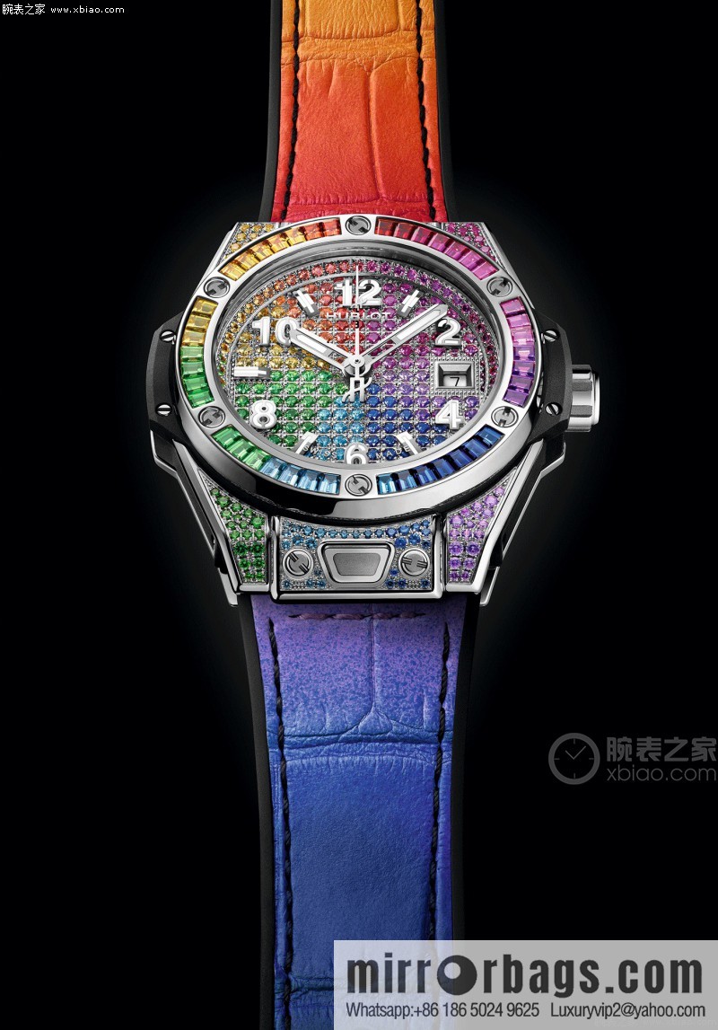 Hublot BIG BANG series, model 465.OX.9910.LR. 0999BIG BANG, HUB1710 automatic mechanical movement women's watch
