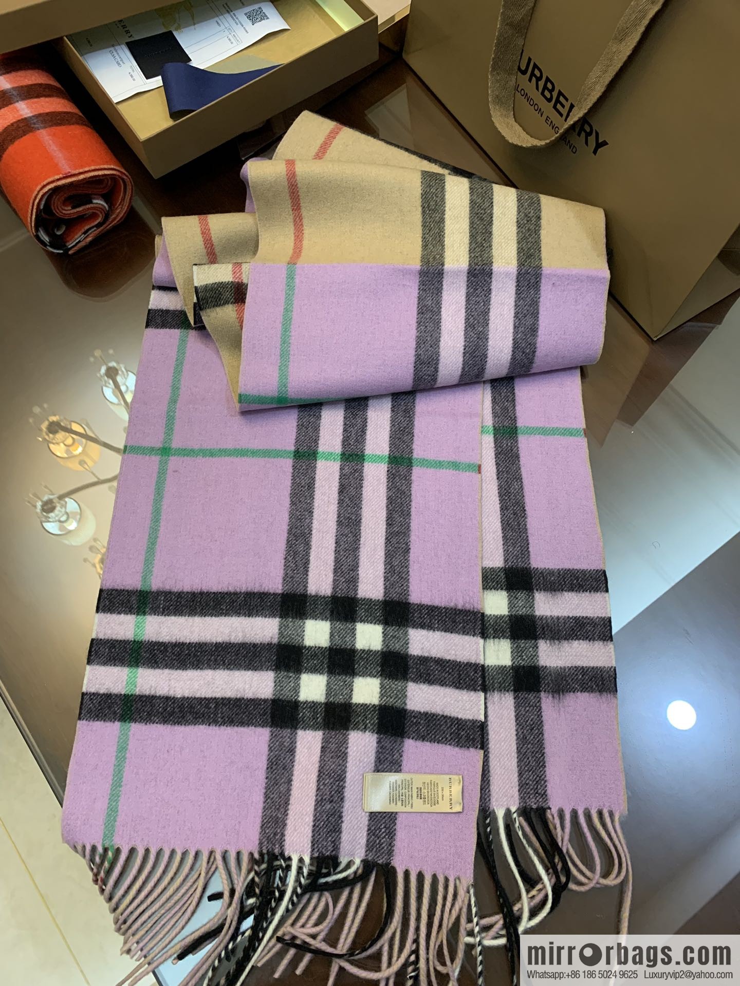 Burberry Burberry Scottish Worsted Cashmere Scarf
