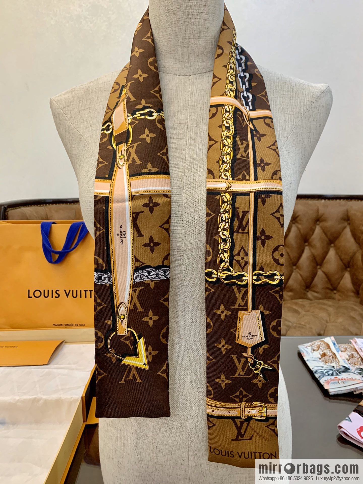 LV Louis Vuitton MONOGRAM CONFIDENTIAL Band M78655