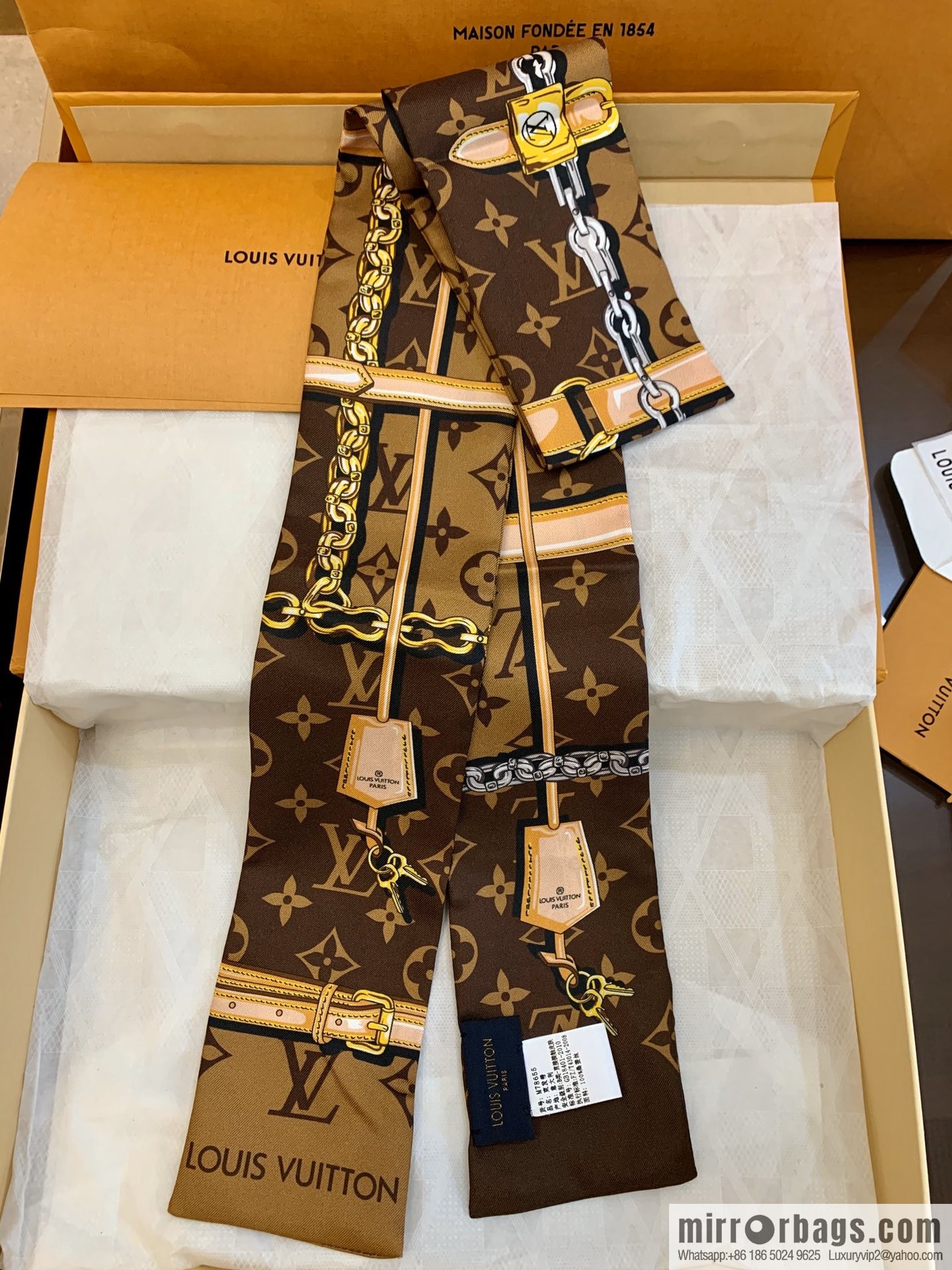 LV Louis Vuitton MONOGRAM CONFIDENTIAL Band M78655