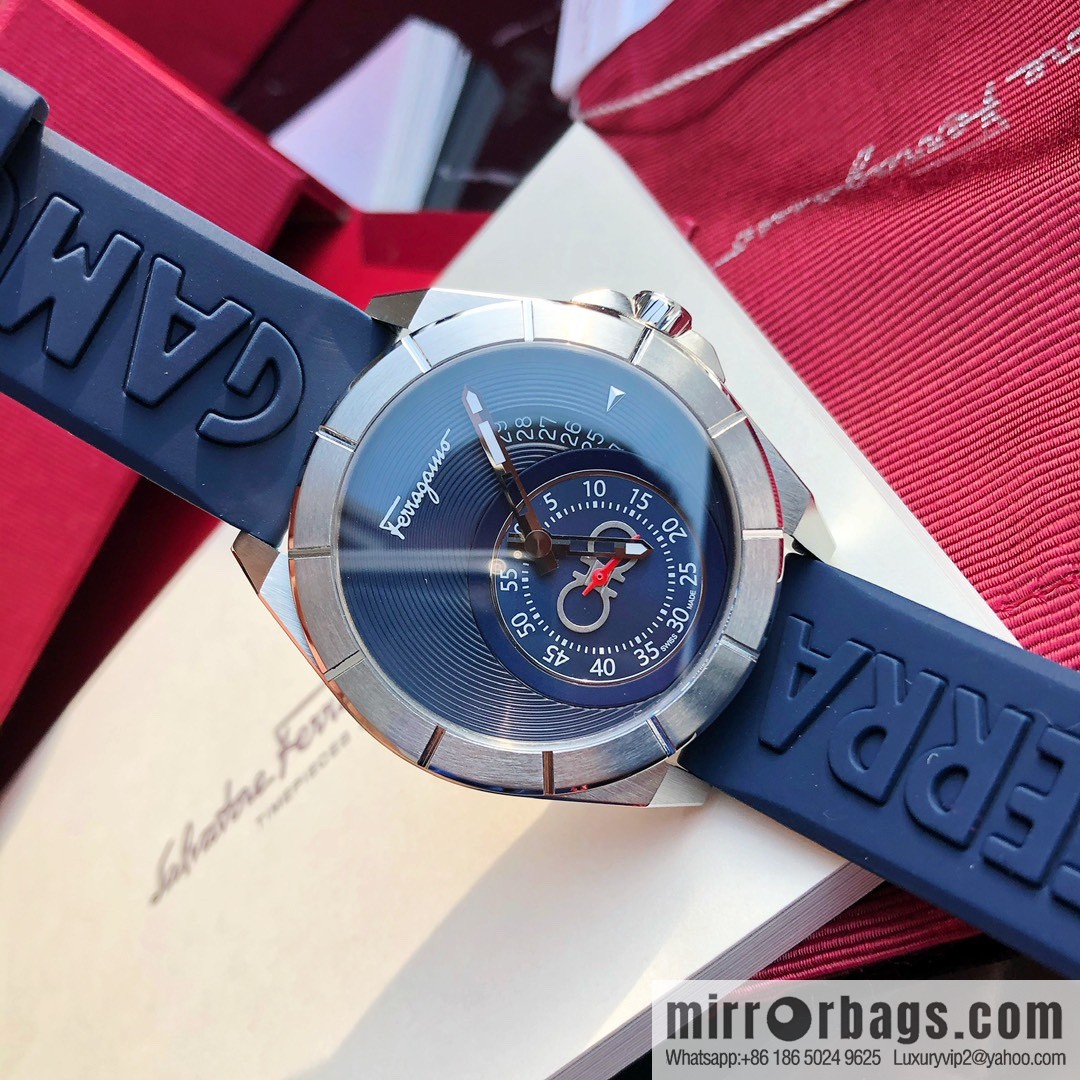 Original, Ferragamo Silicone Men's Sports Quartz Watch