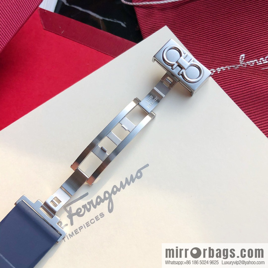 Original, Ferragamo Silicone Men's Sports Quartz Watch