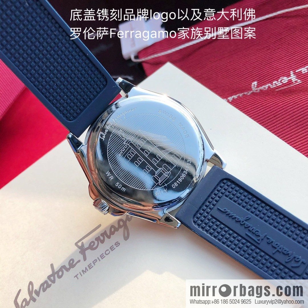 Original, Ferragamo Silicone Men's Sports Quartz Watch