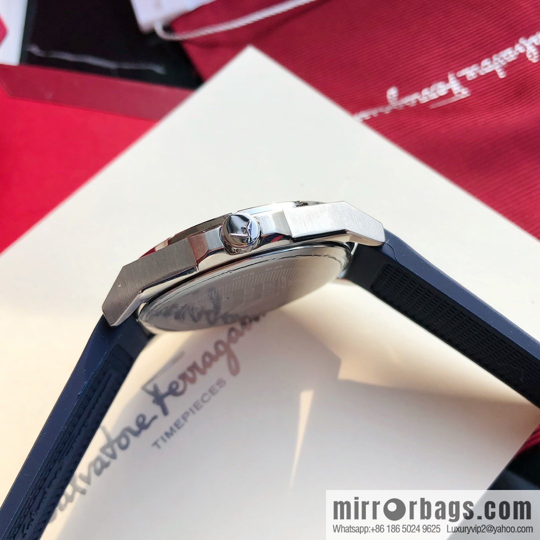 Original, Ferragamo Silicone Men's Sports Quartz Watch