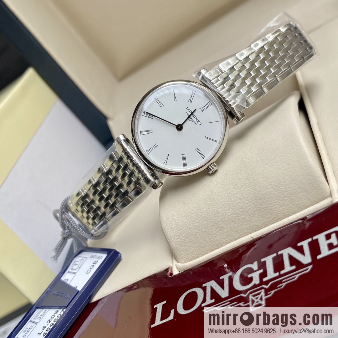 Ultra-thin 4mm~ Longines Garland Series - Elegant Luxury Ladies Quartz Watch