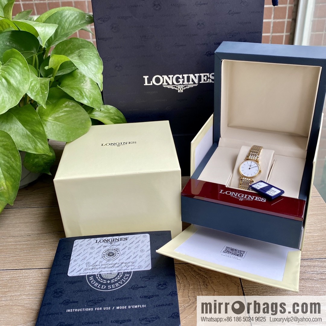 Ultra-thin 4mm~ Longines Garland Series - Elegant Luxury Ladies Quartz Watch