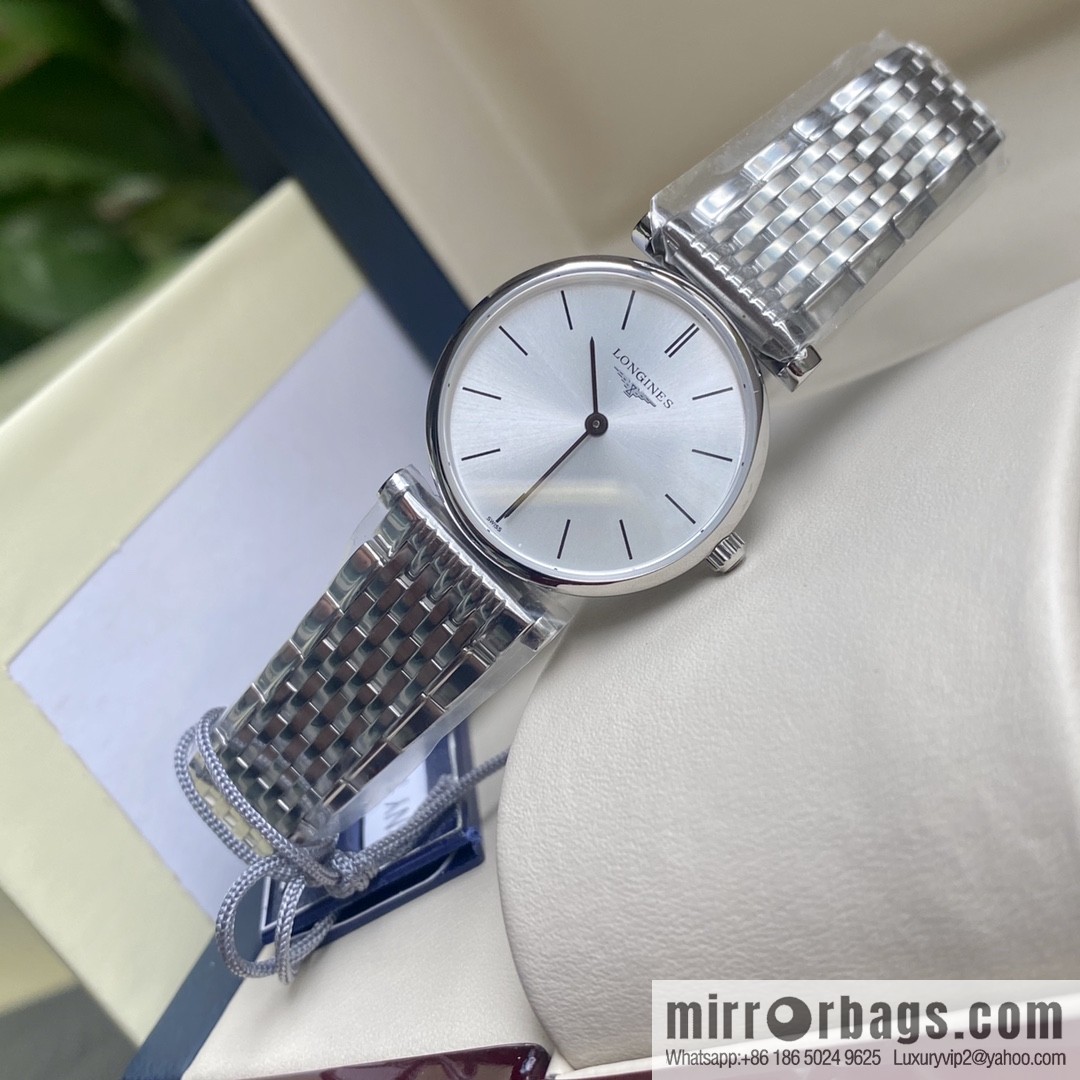 Ultra-thin 4mm~ Longines Garland Series - Elegant Luxury Ladies Quartz Watch