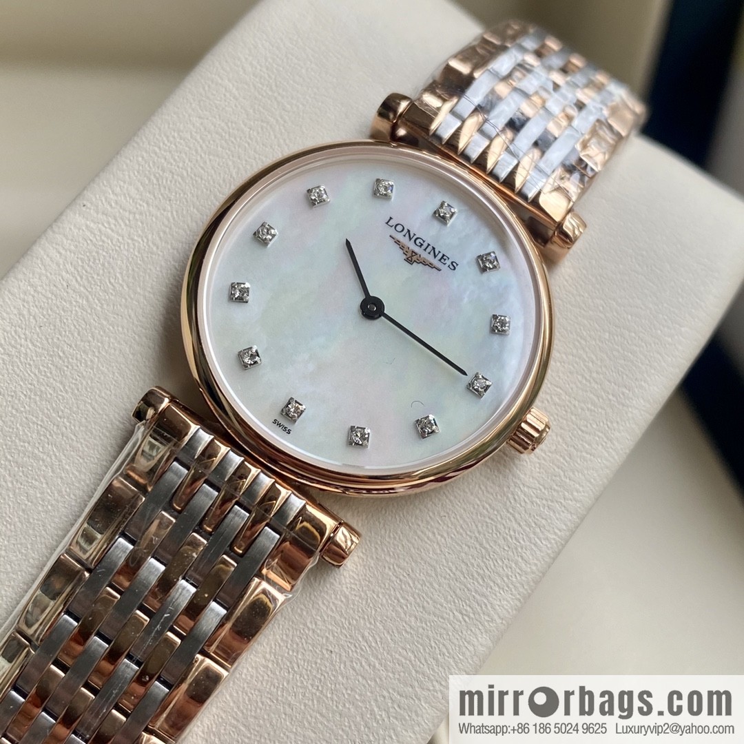 Ultra-thin 4mm~ Longines Garland Series - Elegant Luxury Ladies Quartz Watch
