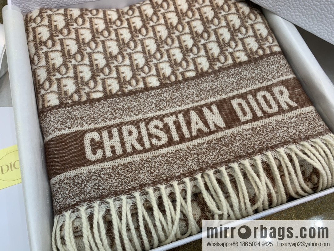 Dior classic old flower Oblique print new version cashmere scarf 01CDO309I093_C340