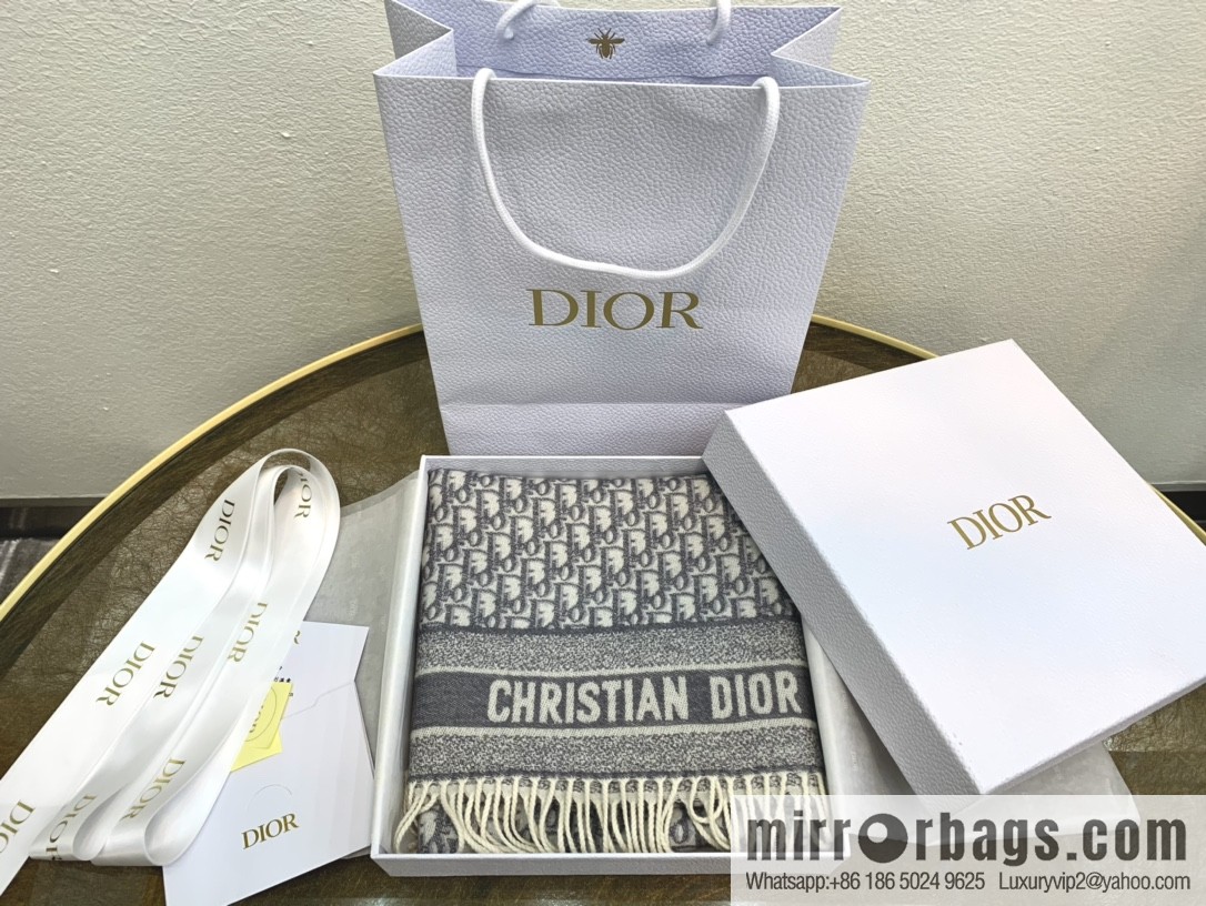 Dior classic old flower Oblique print new version cashmere scarf 01CDO309I093_C340