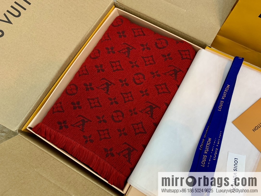 LV Louis Vuitton 100% wool men's wool scarf m78526