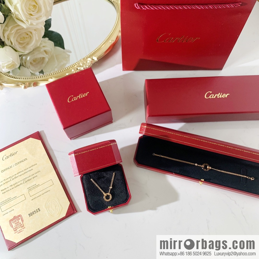 CARTIER Cartier LOVE series double chain necklace