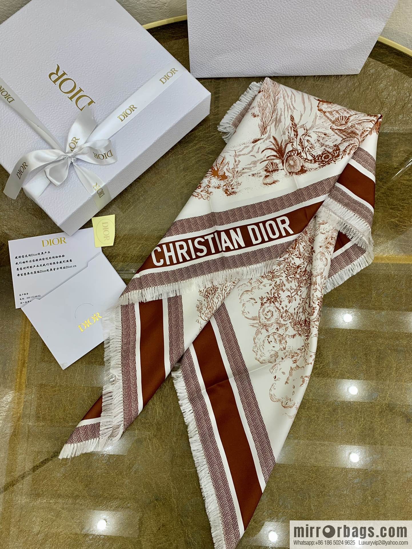 Dior 21 spring new silk square scarf