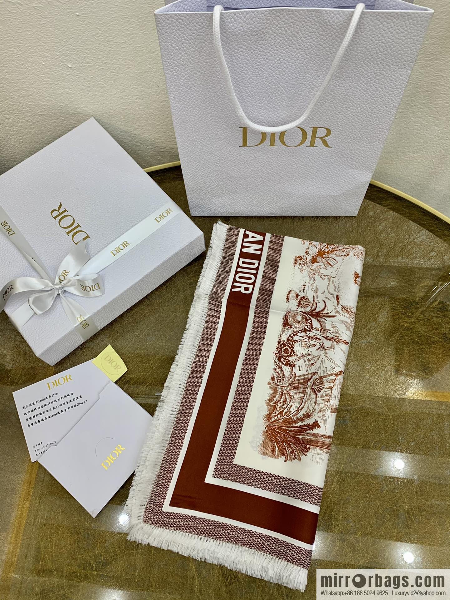 Dior 21 spring new silk square scarf