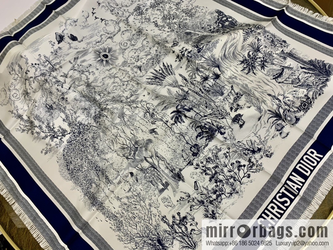 Dior 21 spring new silk square scarf