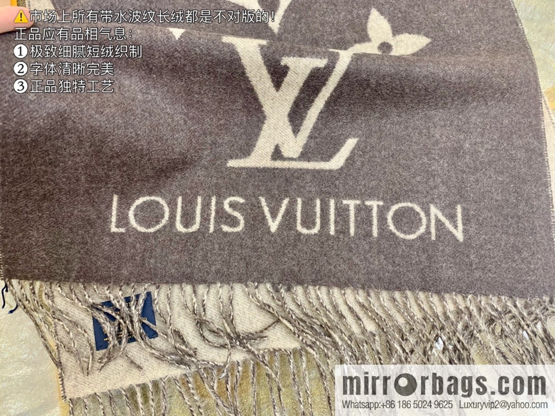 LV Louis Vuitton fringed trim 100% cashmere Reykjavik scarf M75704 #M75505 #M71040 #M71041 #M76637 #M76067