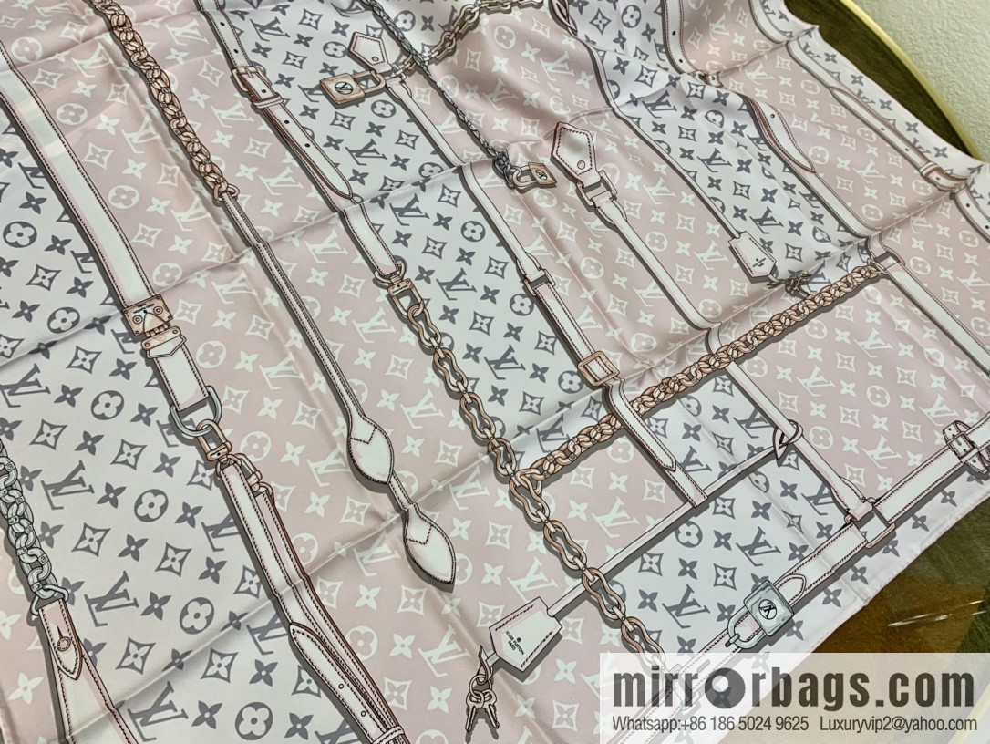 LV Louis Vuitton 100% silk twill scarf M78667 M78666 M70638