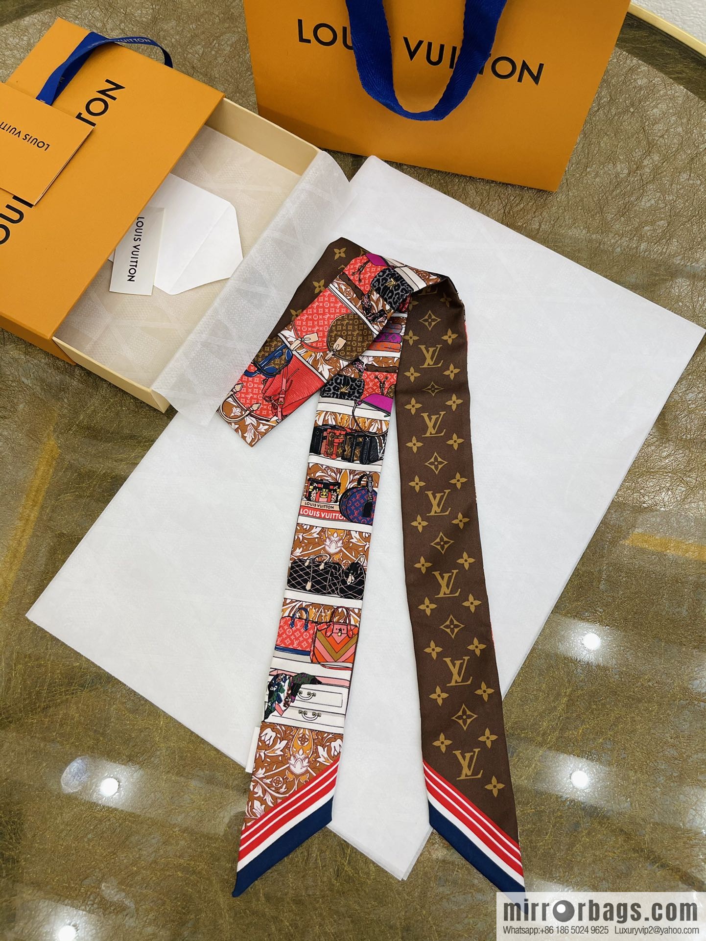 LV Louis Vuitton 100% silk Privé BB headband M76111