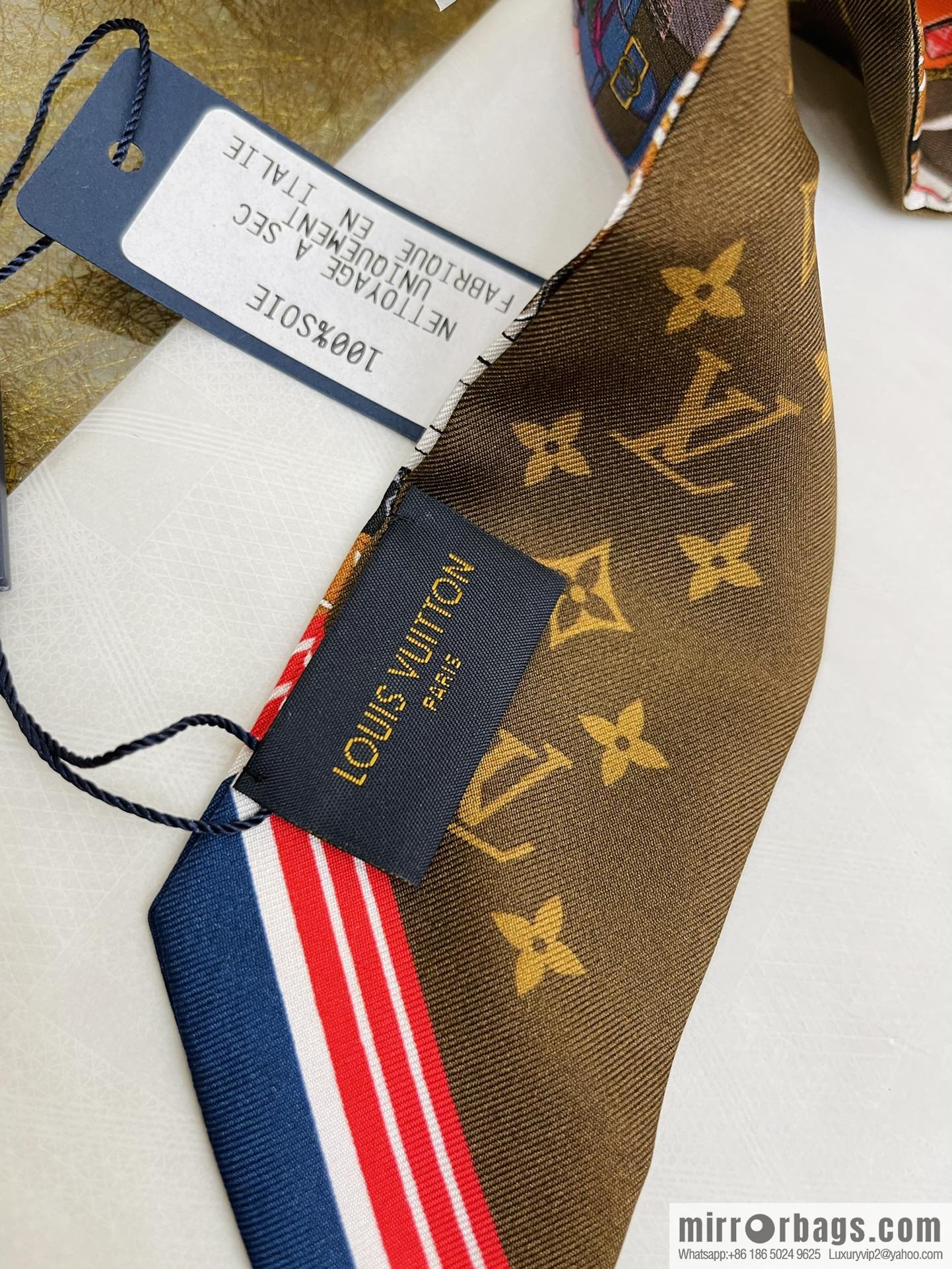 LV Louis Vuitton 100% silk Privé BB headband M76111