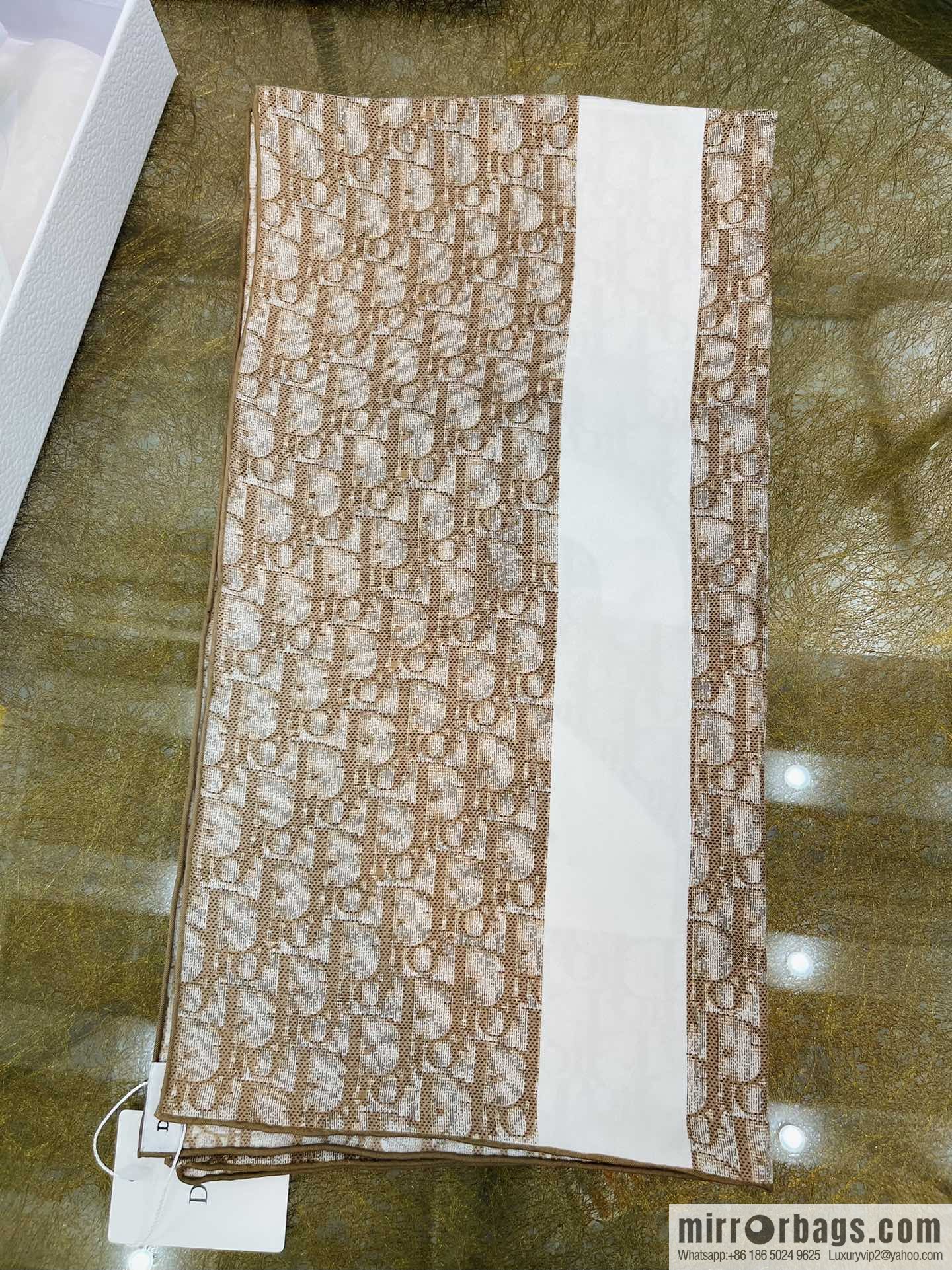 Dior sand wash 100% silk scarf