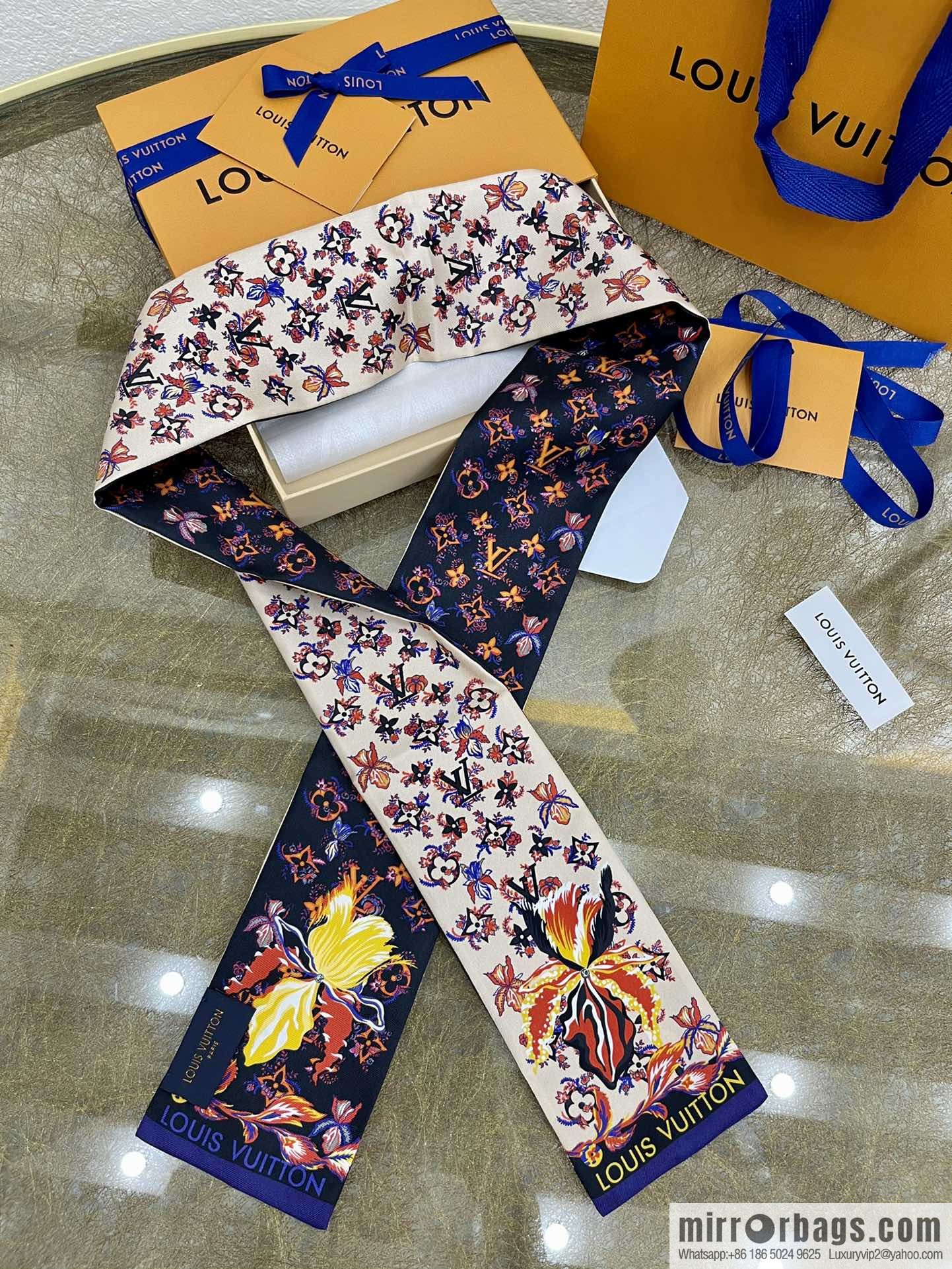 LV Louis Vuitton 100% silk Rendez-Vous headband m76433