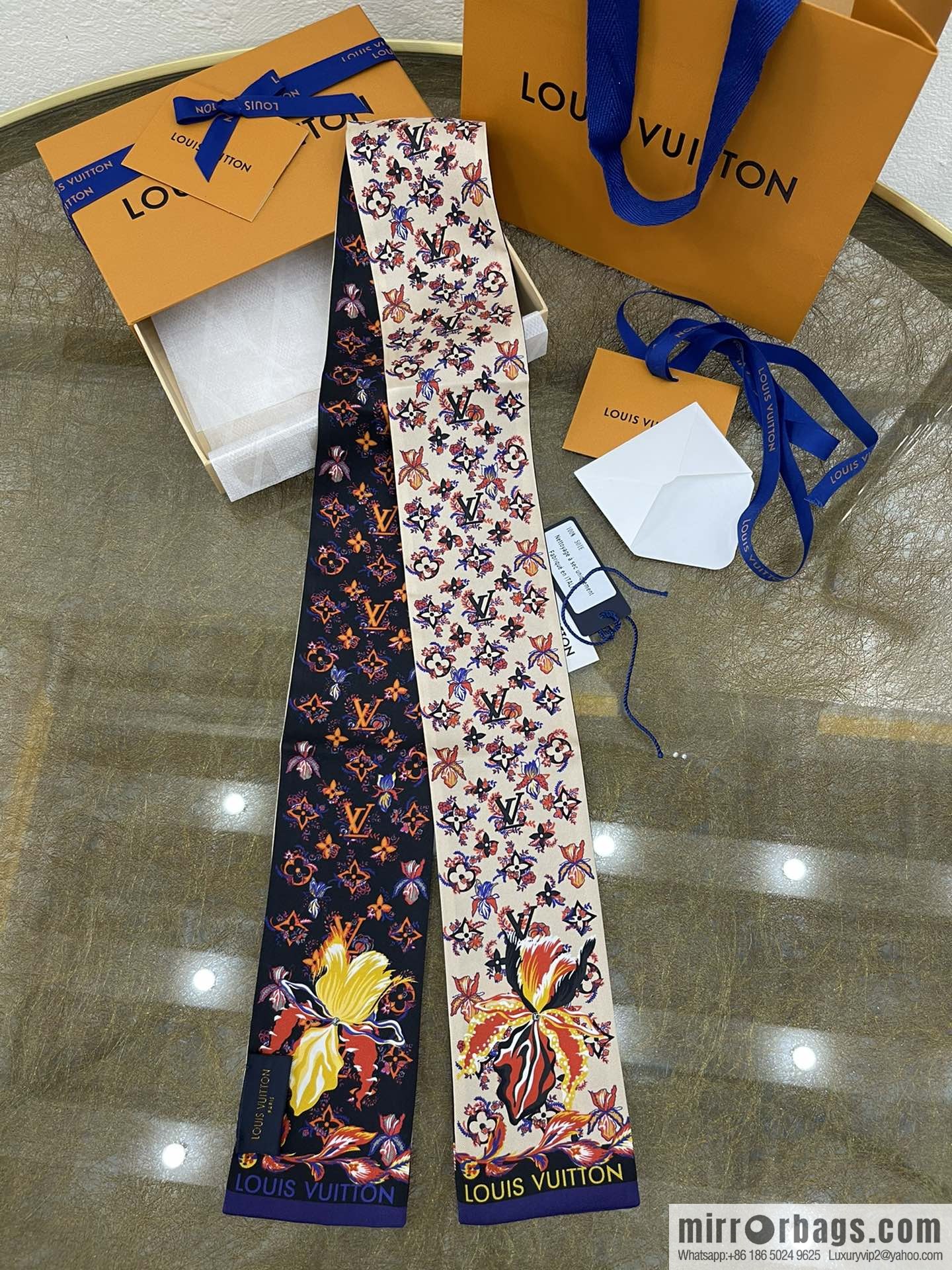 LV Louis Vuitton 100% silk Rendez-Vous headband m76433