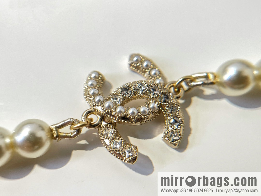 2021 new Chanel double c pearl necklace