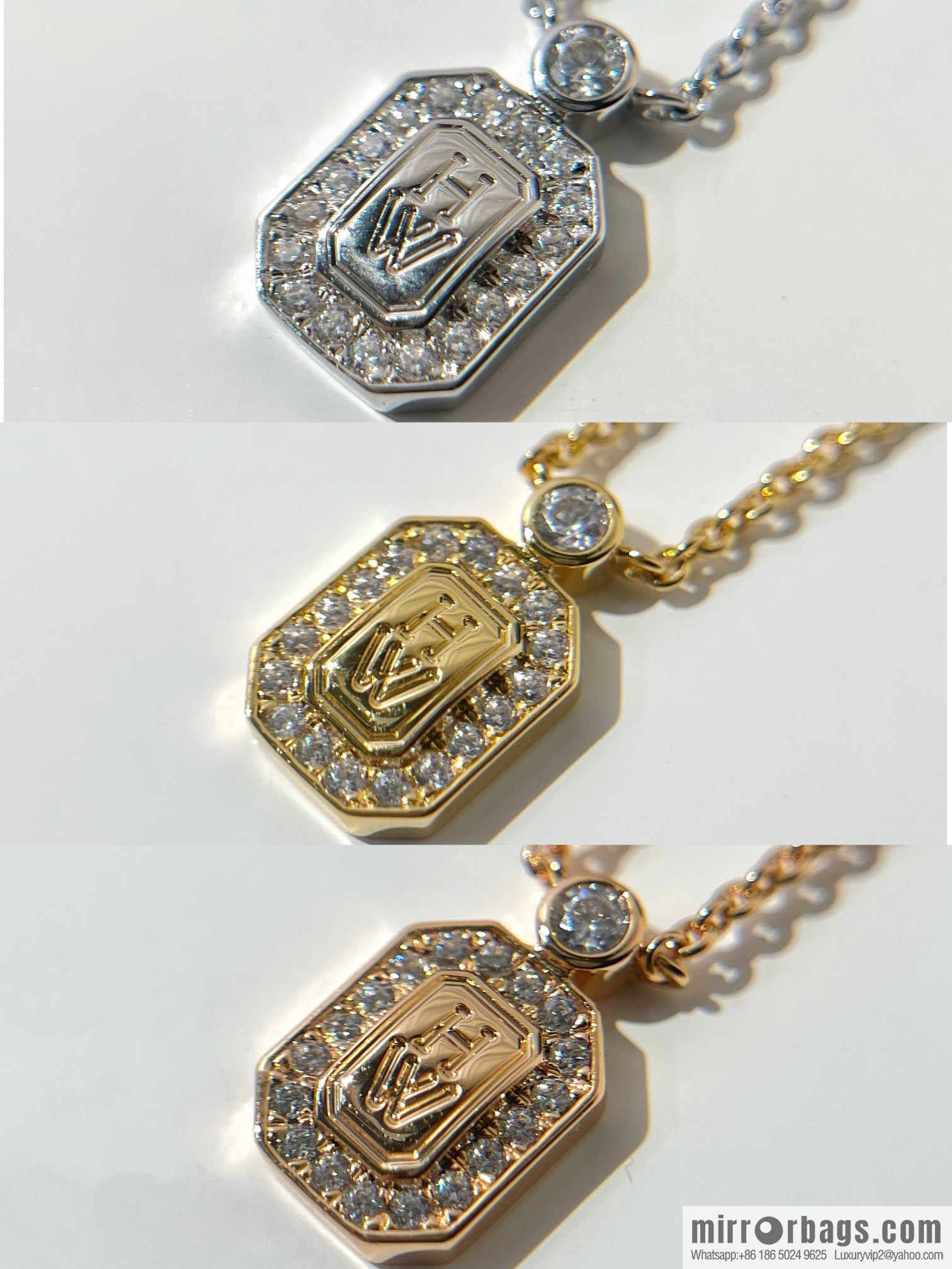 HARRY WINSTON HW square necklace